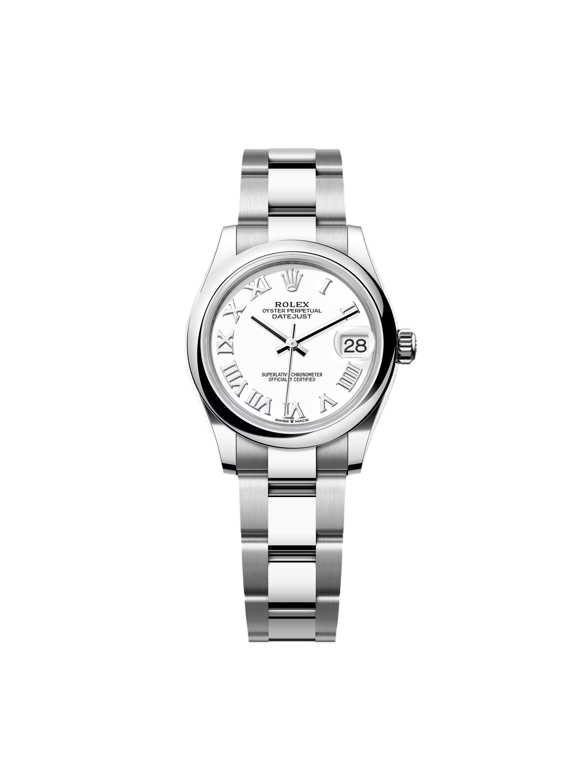 Rolex Datejust m278240-0003/0004 31mm White Roman Domed Bezel Oyster Oystersteel - Image 5