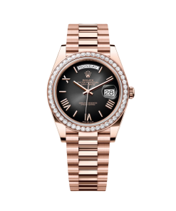 Rolex Day-Date 40mm Slate Ombré Dial and Diamond Bezel 228345rbr-0025