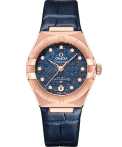 Omega Constellation Ladies' Selection 29mm Sedna�?gold on leather strap 131.53.29.20.99.001