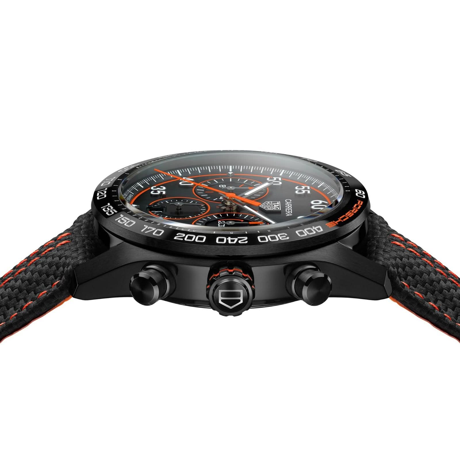 TAG Heuer Carrera Chronograph x Porsche Orange Racing Men's Watch CBN2A1M.FC6526 - Image 7