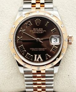 Alternative view of Rolex Datejust m278341-0003/0004 Chocolate Dial 31mm Oyster Bracelet