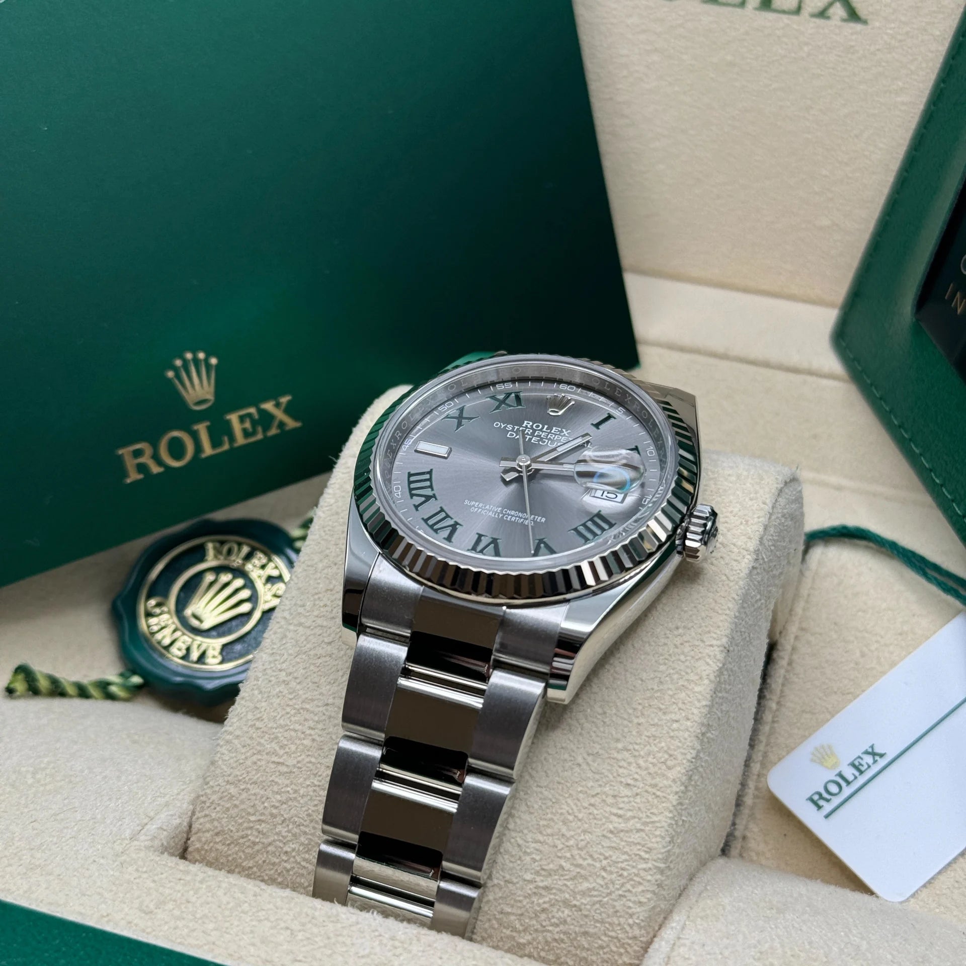 Rolex Datejust 36mm 126234 Datejust Slate Roman Dial Jubilee Watch - Image 8