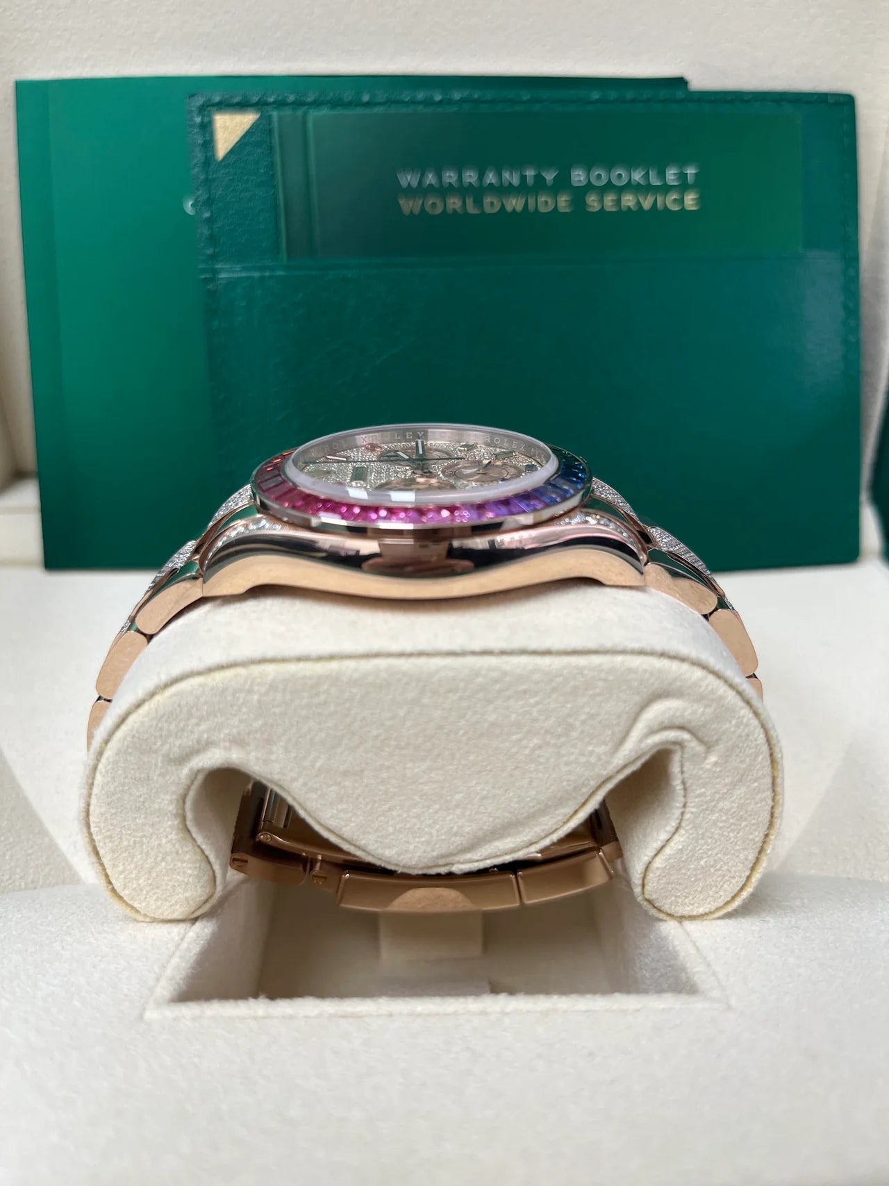 Rolex Cosmograph Everose Daytona Factory Diamond Rainbow Edition 40mm 116595RBOW - Image 8