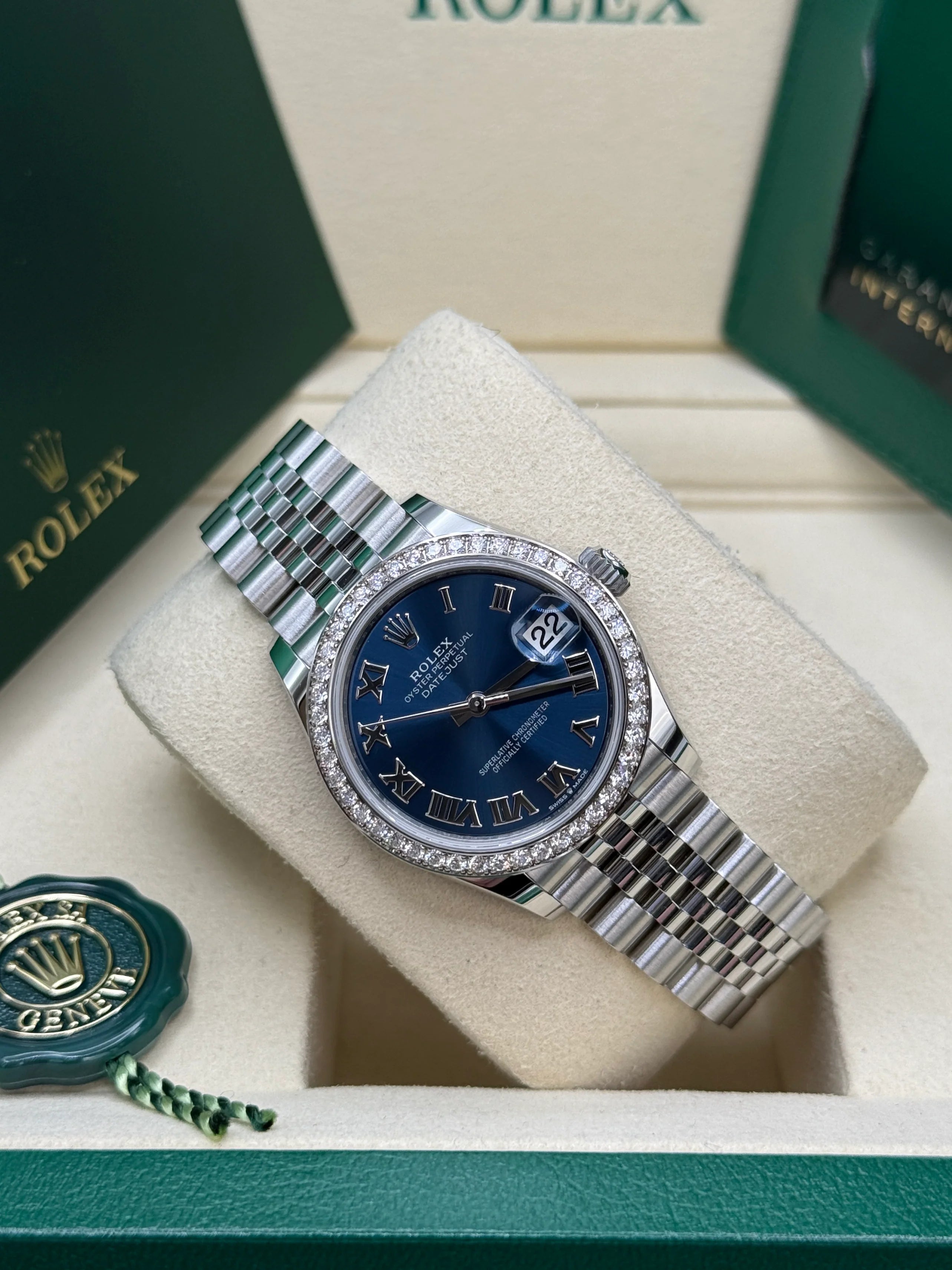 Rolex Datejust m278384RBR-0037/0038 Bright Blue 31mm Dial Oyster Watch - Image 6