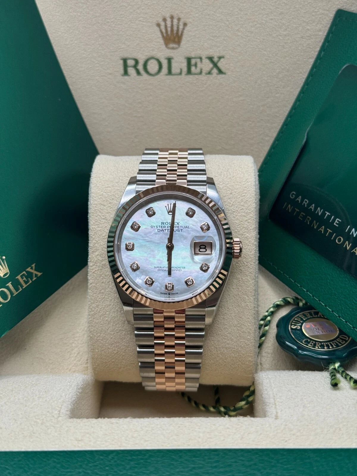 Rolex Datejust 36mm 126231 Mother-of-Pearl Dial Jubilee Bracelet - Image 9