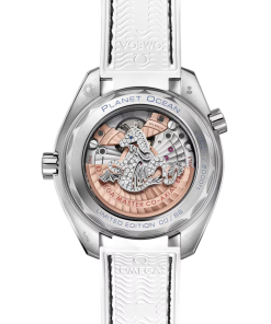 Alternative view of Omega Seamaster Planet Ocean 600M 39.5mm White Dial with Diamonds White gold Strap 215.58.40.20.05.001