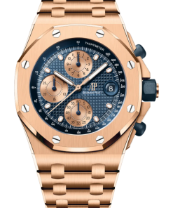 Audemars Piguet  OFFSHORE Pink Gold Blue Dial CHRONOGRAPH 42mm 26238OR.OO.2000OR.01