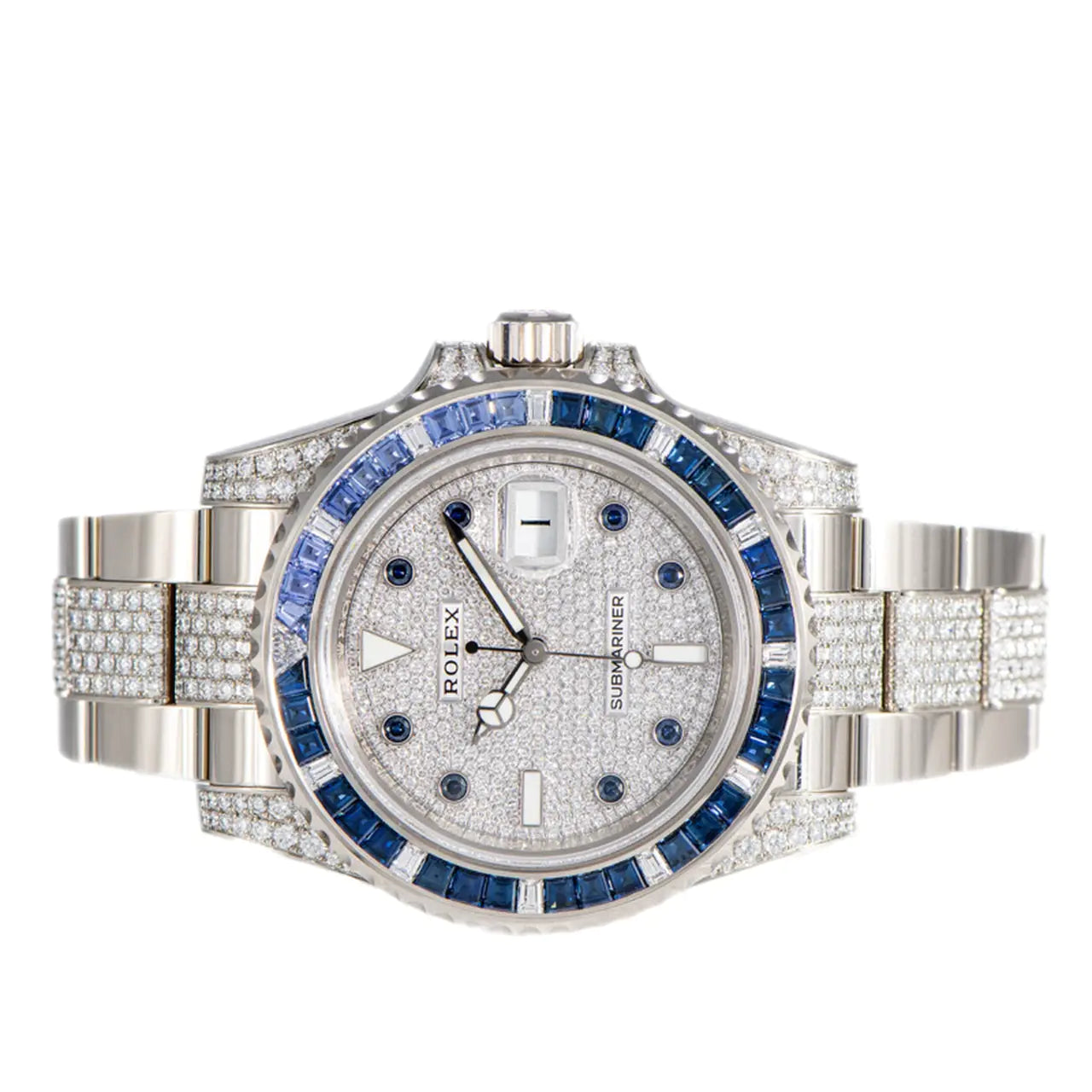 Rolex Submariner Date 40mm 116659SABR Blue Sapphire and Diamond Bezel Diamond Dial - Image 5