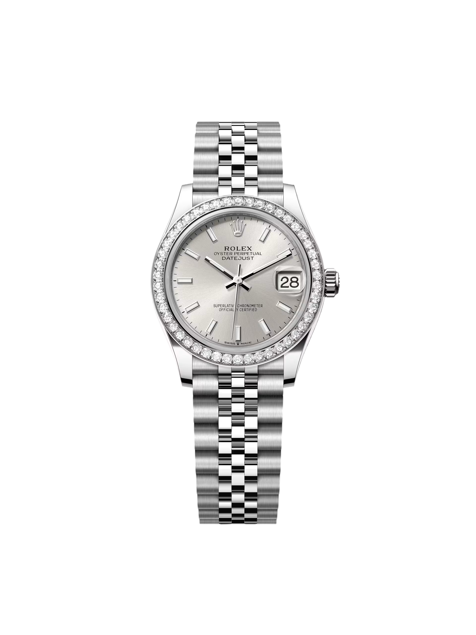 Rolex Datejust m278384RBR Silver 31mm Dial