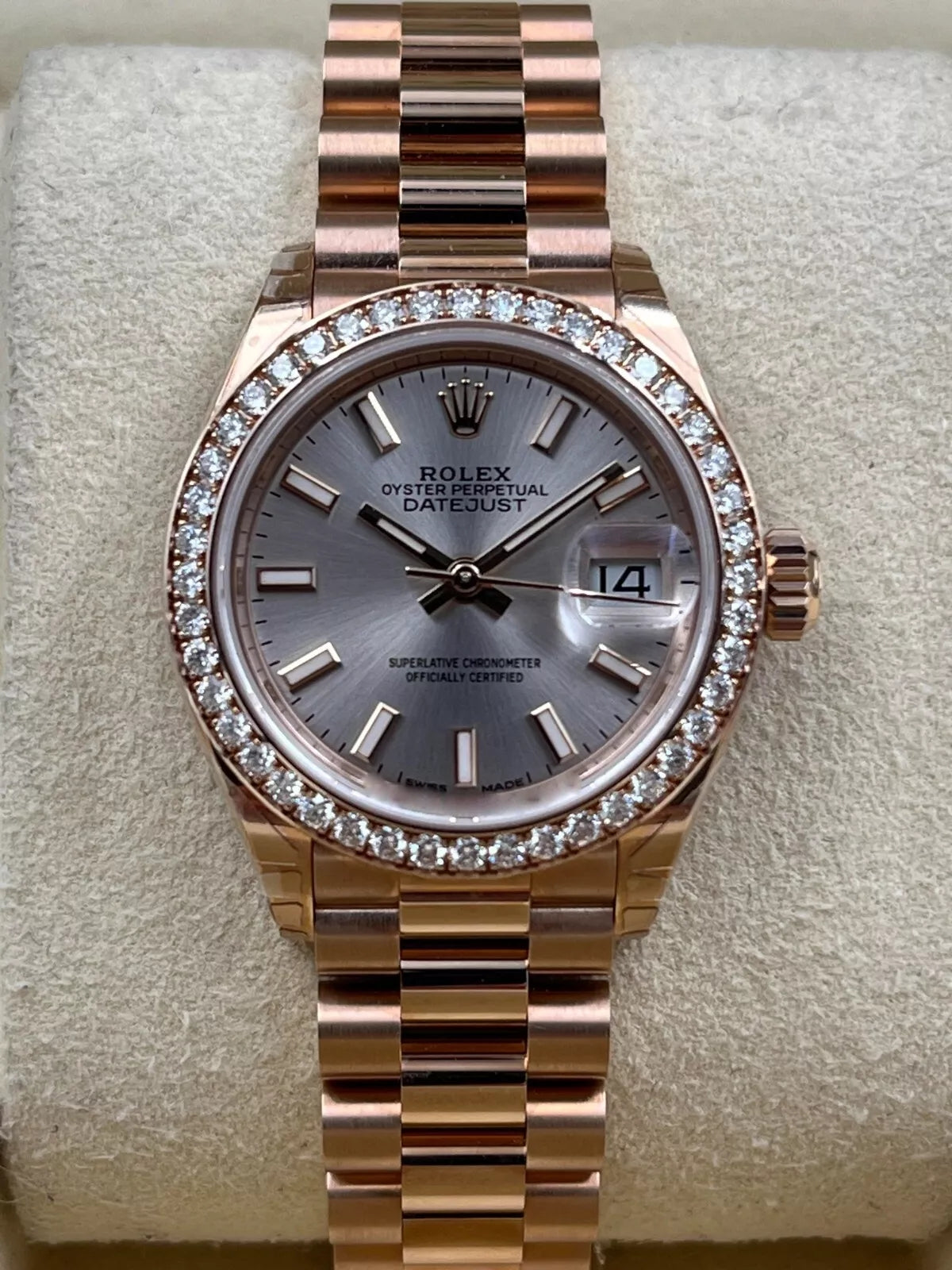 Rolex Lady-Datejust 28mm 279135RBR Rose Dial Jubilee Bracelet - Image 5