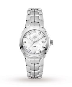 TAG Heuer Link Date Quartz Date Mother Of Pearl 32mm Ladies Watch WBC1312.BA0600