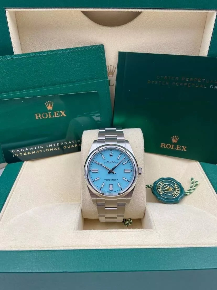 Rolex Oyster Perpetual 36mm 126000-0006 Tiffany Blue Turquoise Dial - Image 7