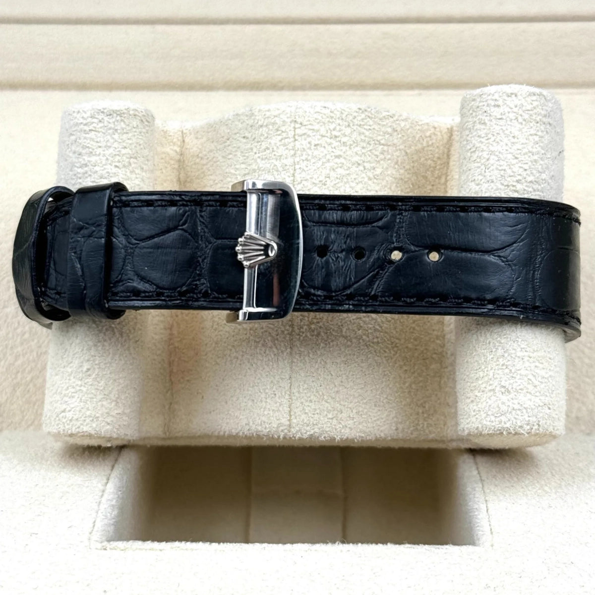 Rolex 1908 Platinum Ice Blue Dial Black Alligator Strap - 52506-0003 - Image 8
