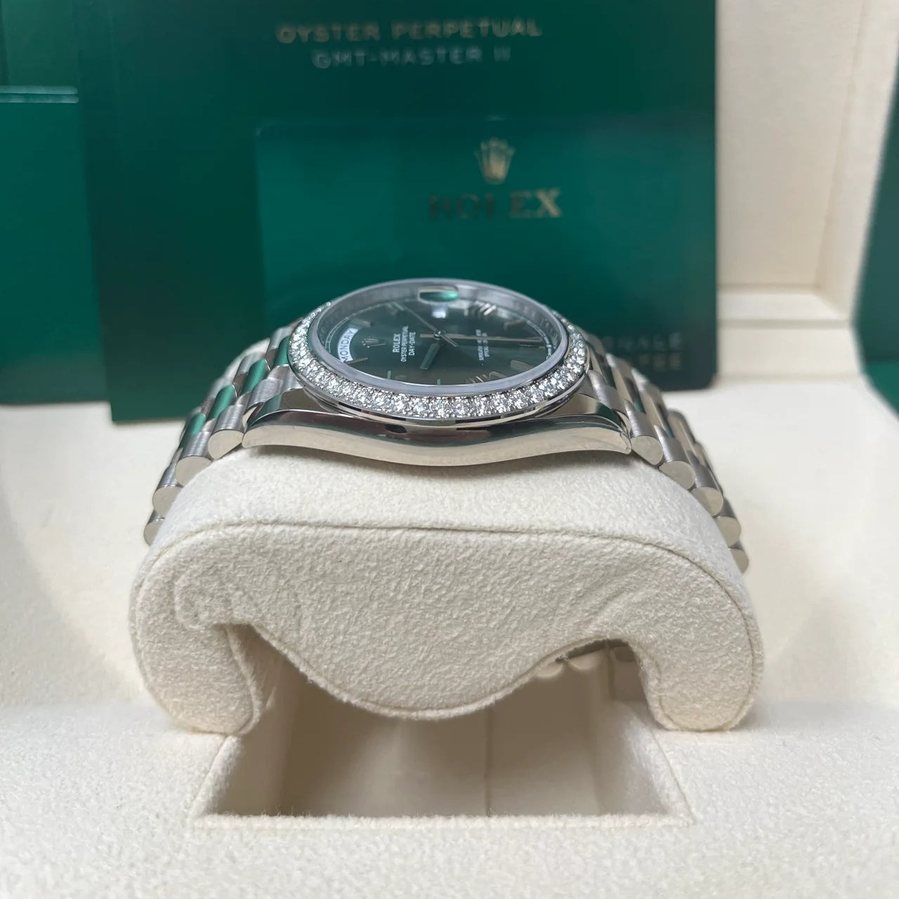 Rolex Day-Date 40mm 228349RBR-0030 Olive Green Dial President Bracelet - Image 5