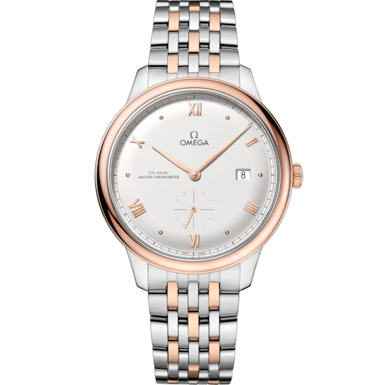 Omega De Ville Prestige 41mm Silver Dial Stainless Steel and Sedna�?18k Rose Gold Bracelet 434.20.41.20.02.001