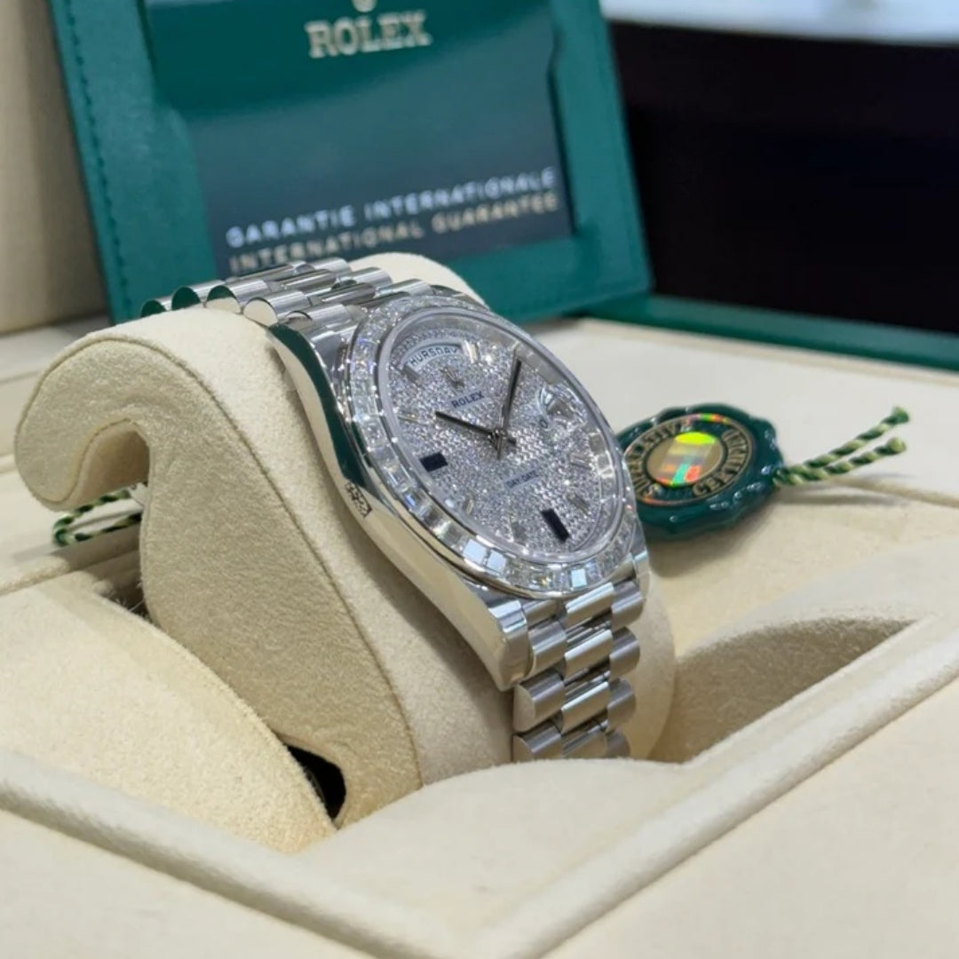 Rolex Day-Date 40mm 228396TBR-0021 Diamonds Sapphires Dial - Image 3
