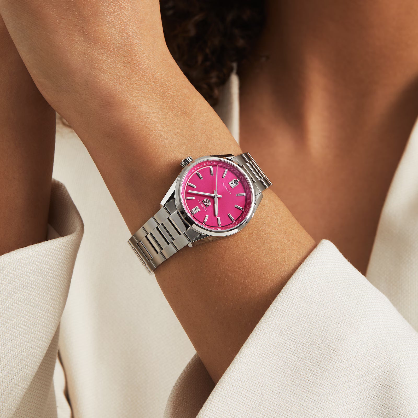 TAG Heuer Carrera Date 36mm Unisex Watch Pink WBN2313.BA0001 - Image 6