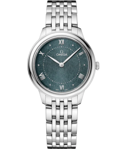 Omega De Ville Prestige 30 mm Green Dial Stainless Steel Bracelet 434.10.30.60.10.001