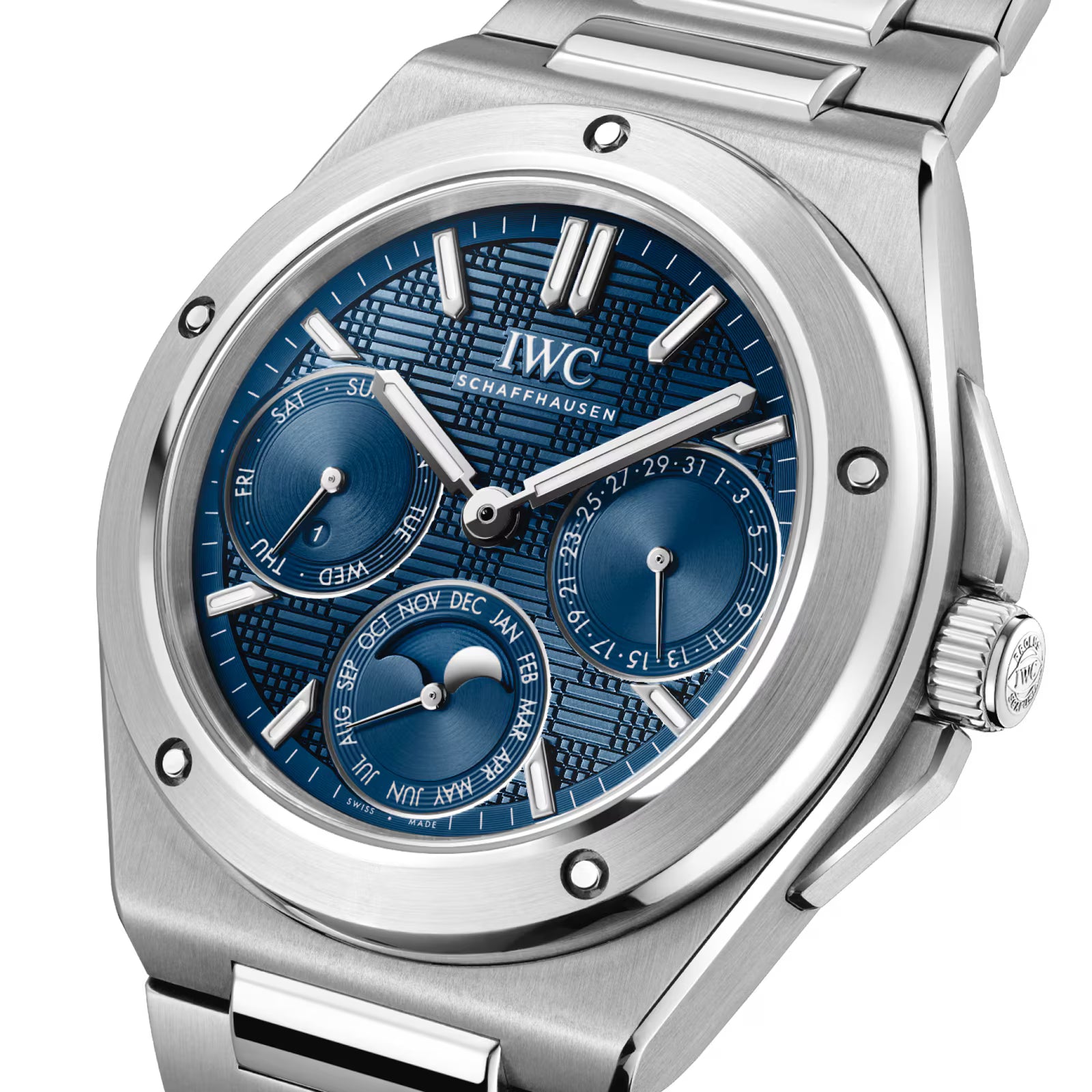 IWC Ingenieur Perpetual Calendar 41mm MensWatch Blue IW344903 - Image 4