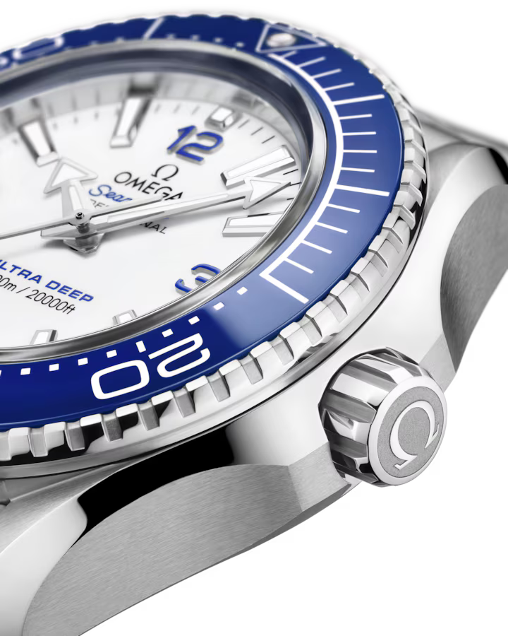 Omega Seamaster Planet Ocean 6000M 45.5mm White Dial O‑MEGASTEEL Bracelet 215.30.46.21.04.001 - Image 3