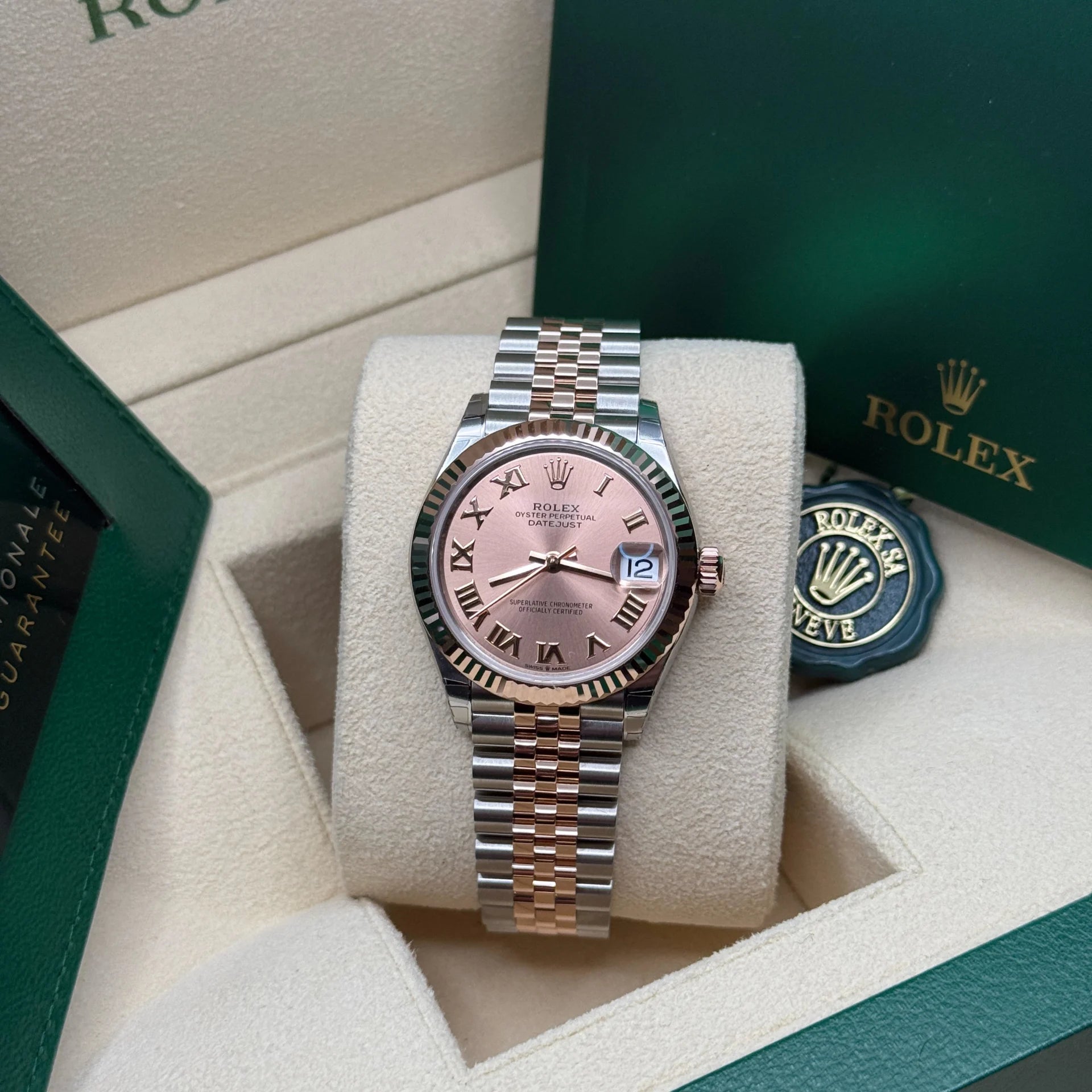 Rolex Datejust m278271-0005/0006 Rose 31mm Dial Oyster Bracelet Watch - Image 7