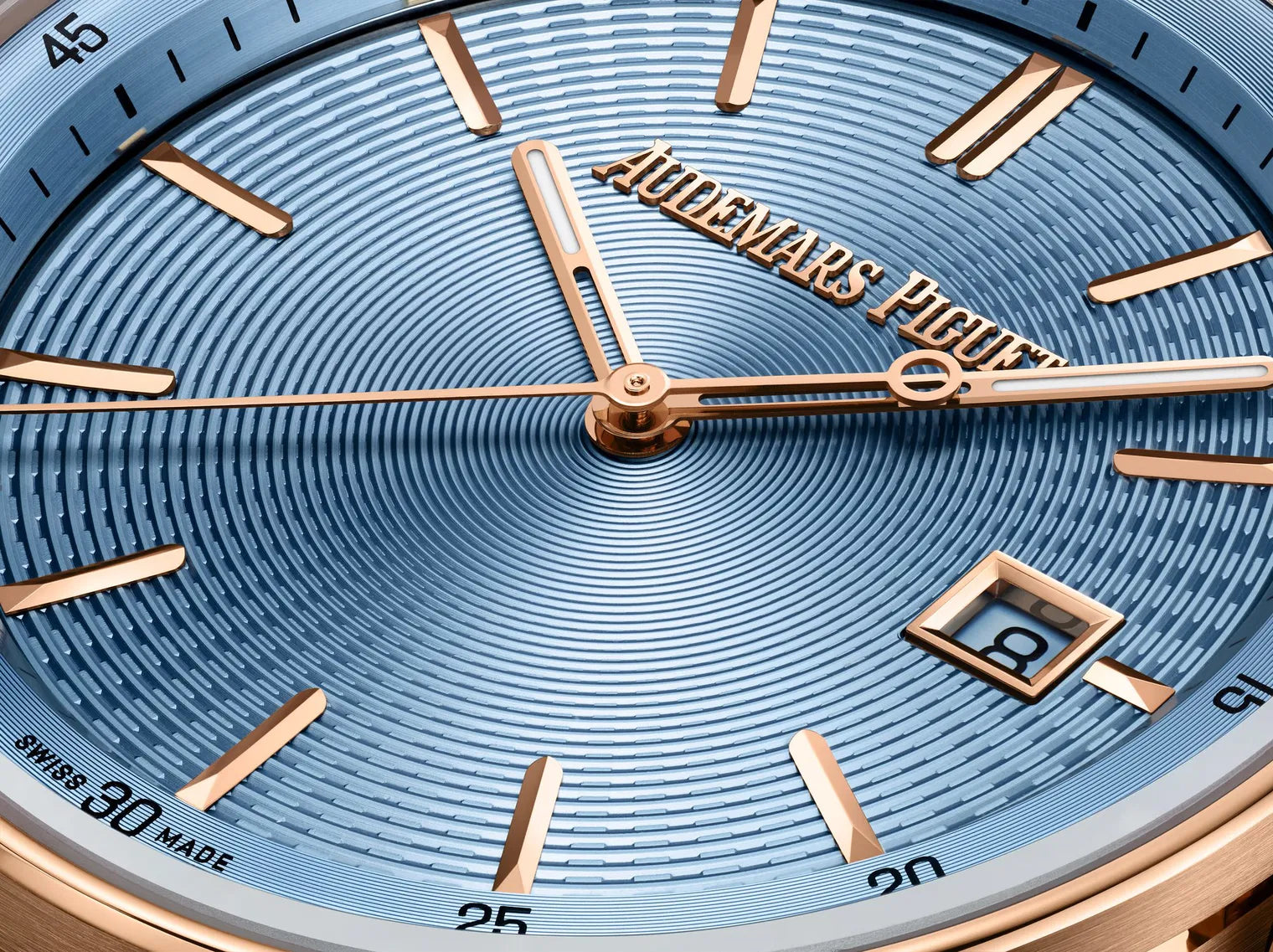 Audemars Piguet Code 11.59 Selfwinding Pink Rose Gold Light Blue Dial 38mm Leather Strap | 77410OR.OO.A344CR.01 - Image 2