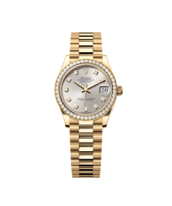Rolex Datejust m278288RBR-0028 Silver 31mm Dial President Bracelet Watch
