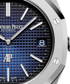 Alternative view of Audemars Piguet Royal Oak 39mm Smoked Blue Dial Titanium 15202IP.OO.1240IP.01
