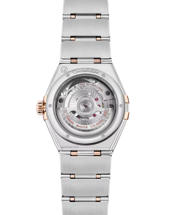 Omega Constellation 29mm Steel And Sedna Gold Case Diamond Bezel PVD Canopus Gold Silver Dial 131.25.29.20.52.003 - Image 2
