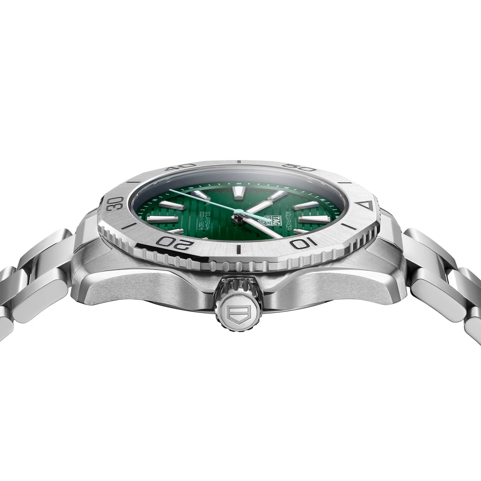 TAG Heuer Aquaracer Professional 200 Solargraph 40mm Mens Watch Green WBP1115.BA0000 - Image 7