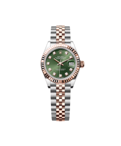 Rolex Lady-Datejust 28mm 279171 Green Diamond Oyster Stainless Steel and Rose Gold
