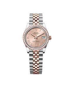 Rolex Datejust m278381-0001/0002 Rose Roman Dial Diamond-Set Bezel 31mm