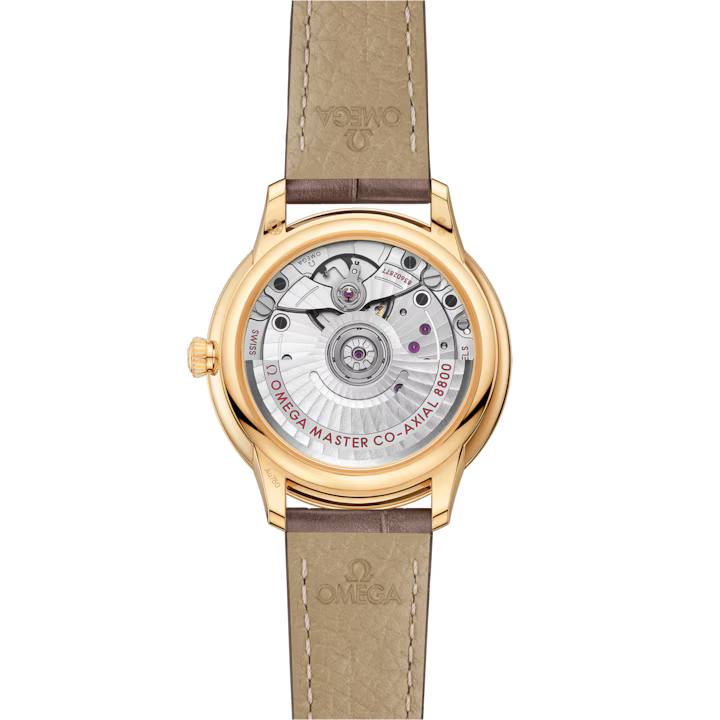 Omega De Ville Prestige 34 mm White Dial with Diamonds 18k Yellow Gold Strap 434.53.34.20.55.002 - Image 2