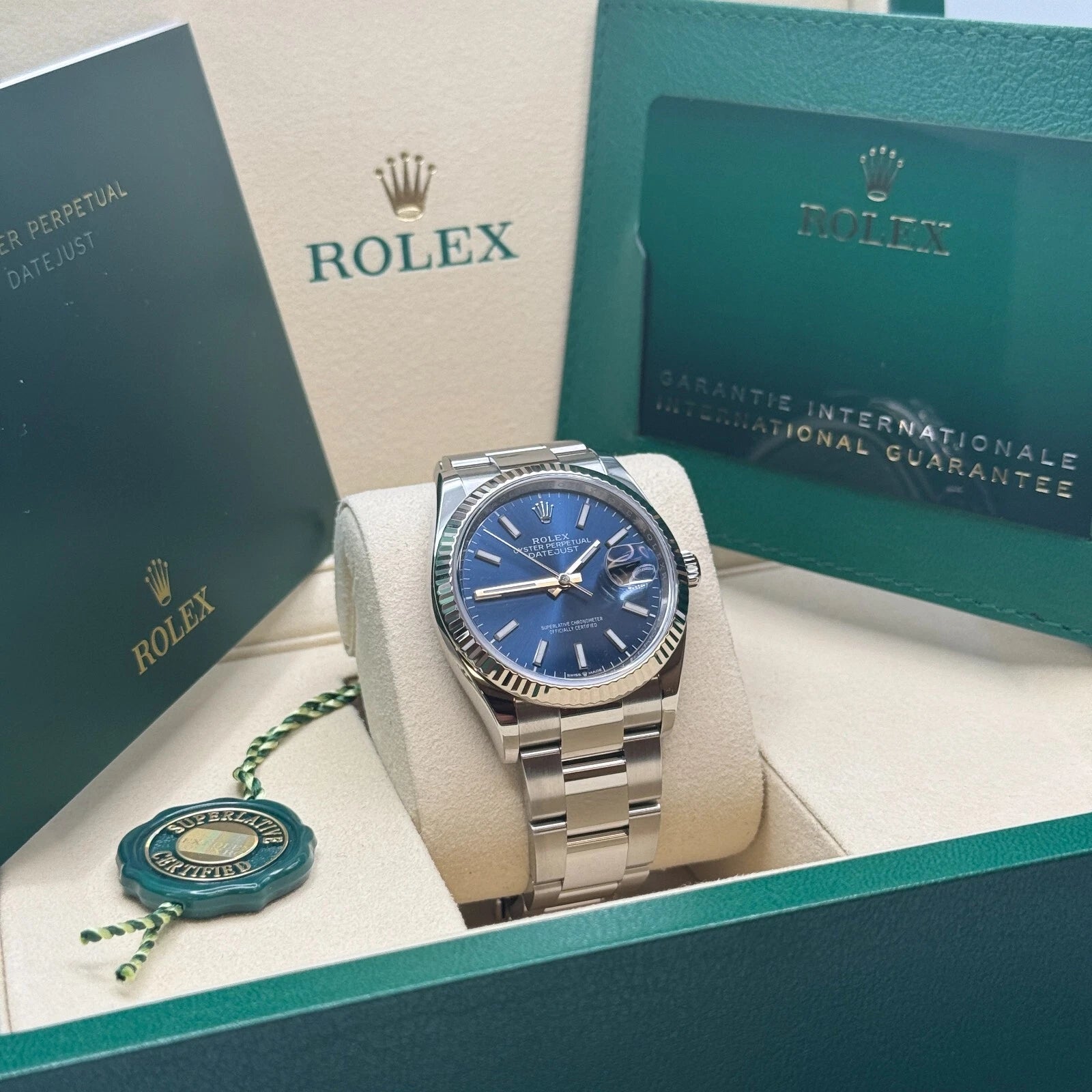 Rolex Datejust 36mm 126234 Blue Index Dial 36mm Oyster Stainless Steel - Image 4