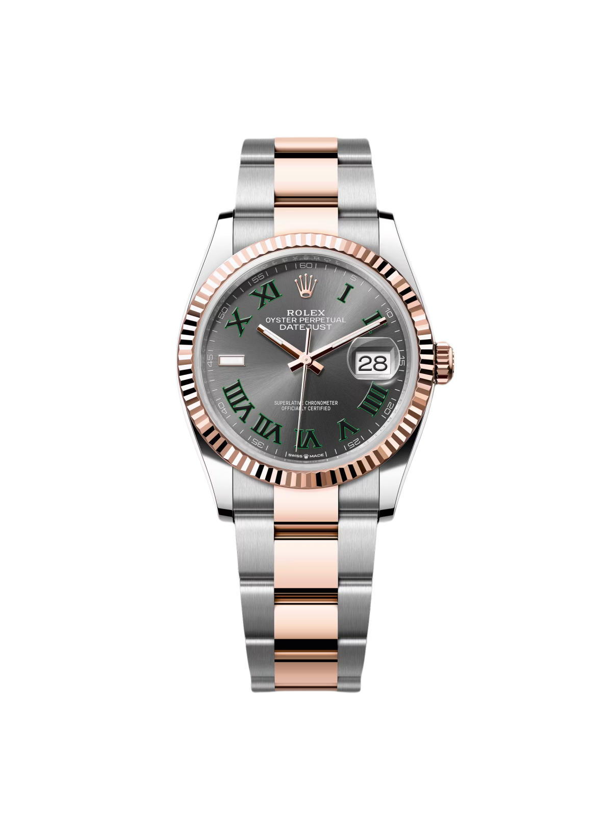 Rolex Datejust 36mm 126231 Slate Dial Oyster Bracelet Watch