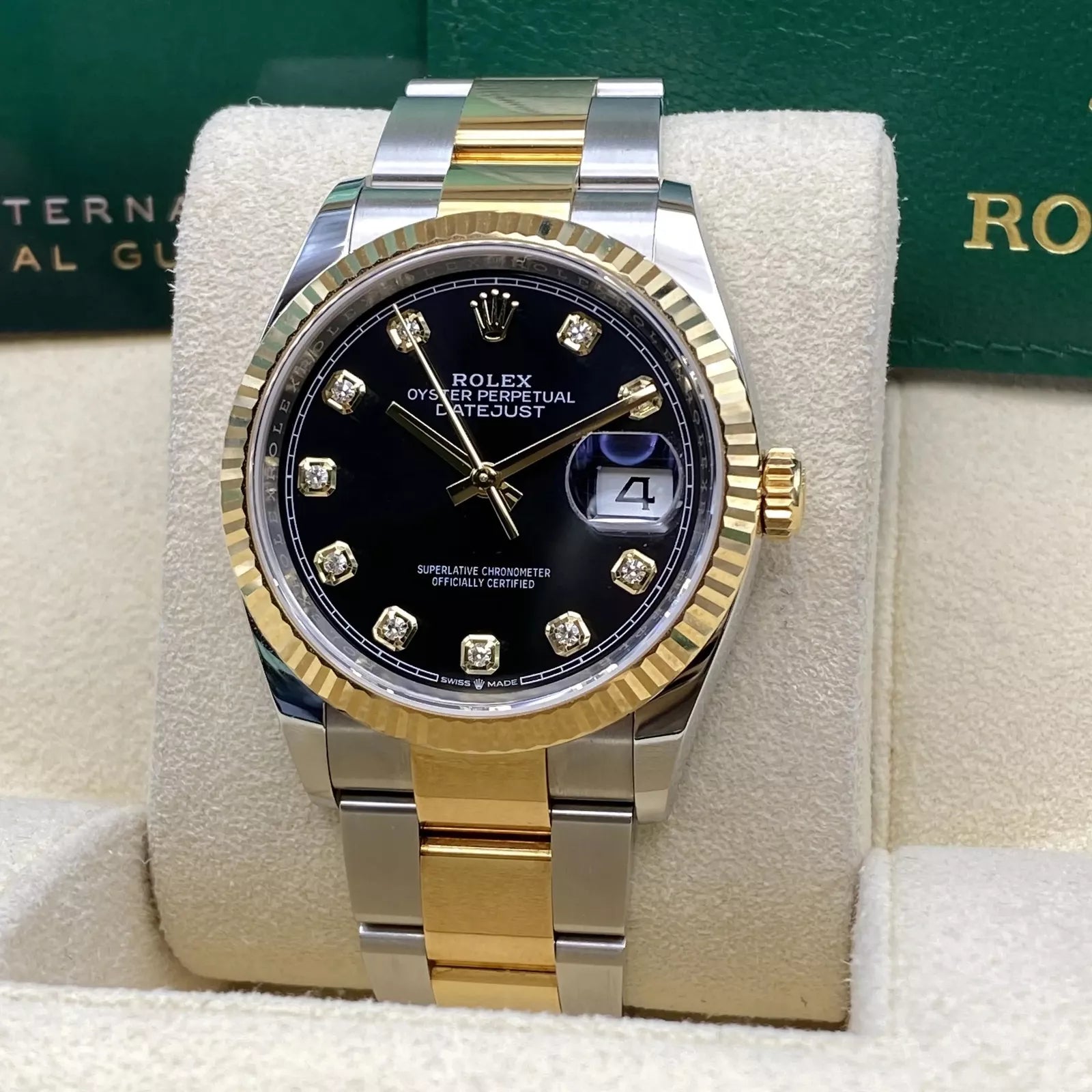 Rolex Datejust 36mm 126233 Custom Black Dial Jubilee Bracelet Watch - Image 13