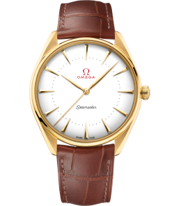 Omega Seamaster Olympic Official Timekeeper 39.5 mm White Dial 18k Yellow Gold Strap 522.53.40.20.04.001