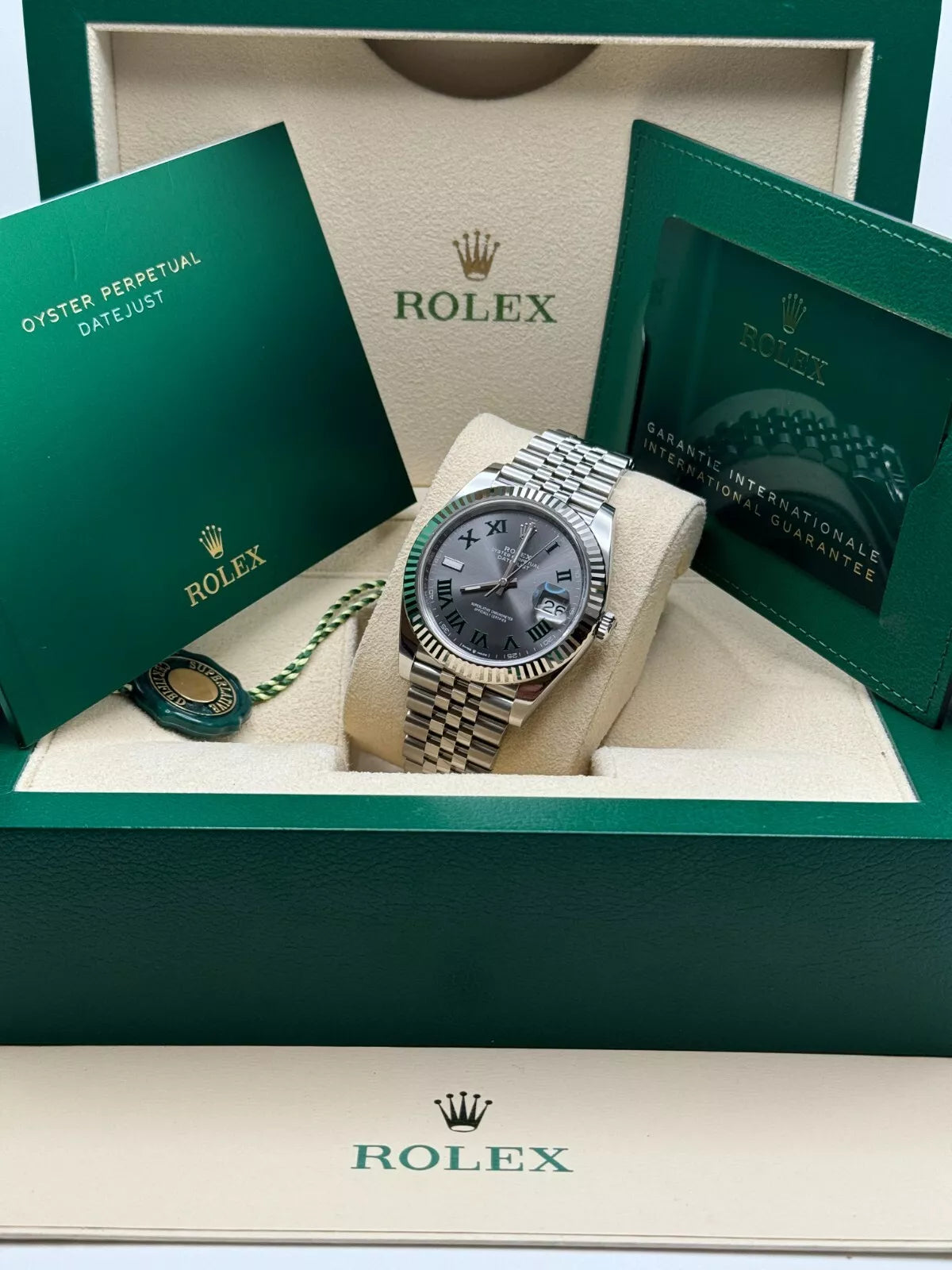 Rolex Datejust 41mm 126334 Slate Roman Jubilee Stainless Steel Mens Watch - Image 14