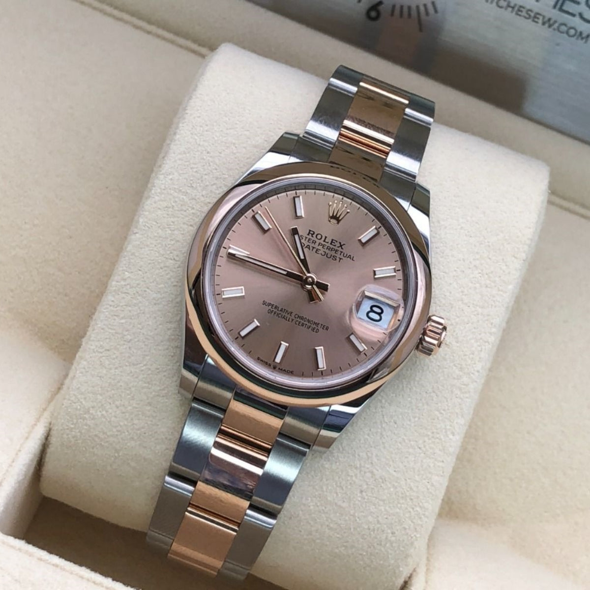 Rolex Datejust m278241-0009/0010 Rose 31mm Dial Oyster Bracelet Watch - Image 7
