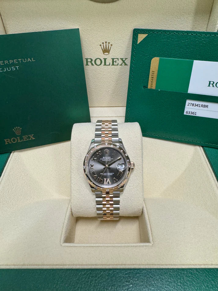 Rolex Datejust m278341-0029/0030 Slate Dial 31mm Dial Oyster Bracelet - Image 8