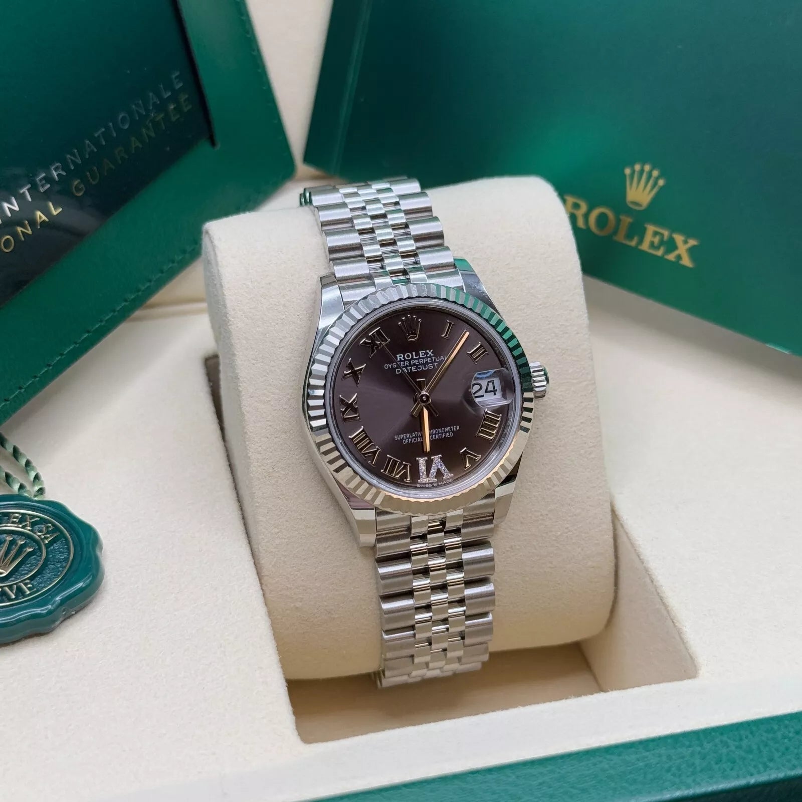 Rolex Datejust m278274-0027/0028 Dark Grey 31mm Dial Oyster Watch - Image 4