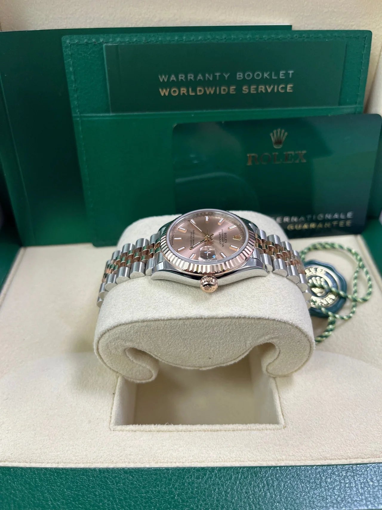 Rolex Lady-Datejust 28mm 279171 Sundust Index Oyster Stainless Steel and Rose Gold - Image 4
