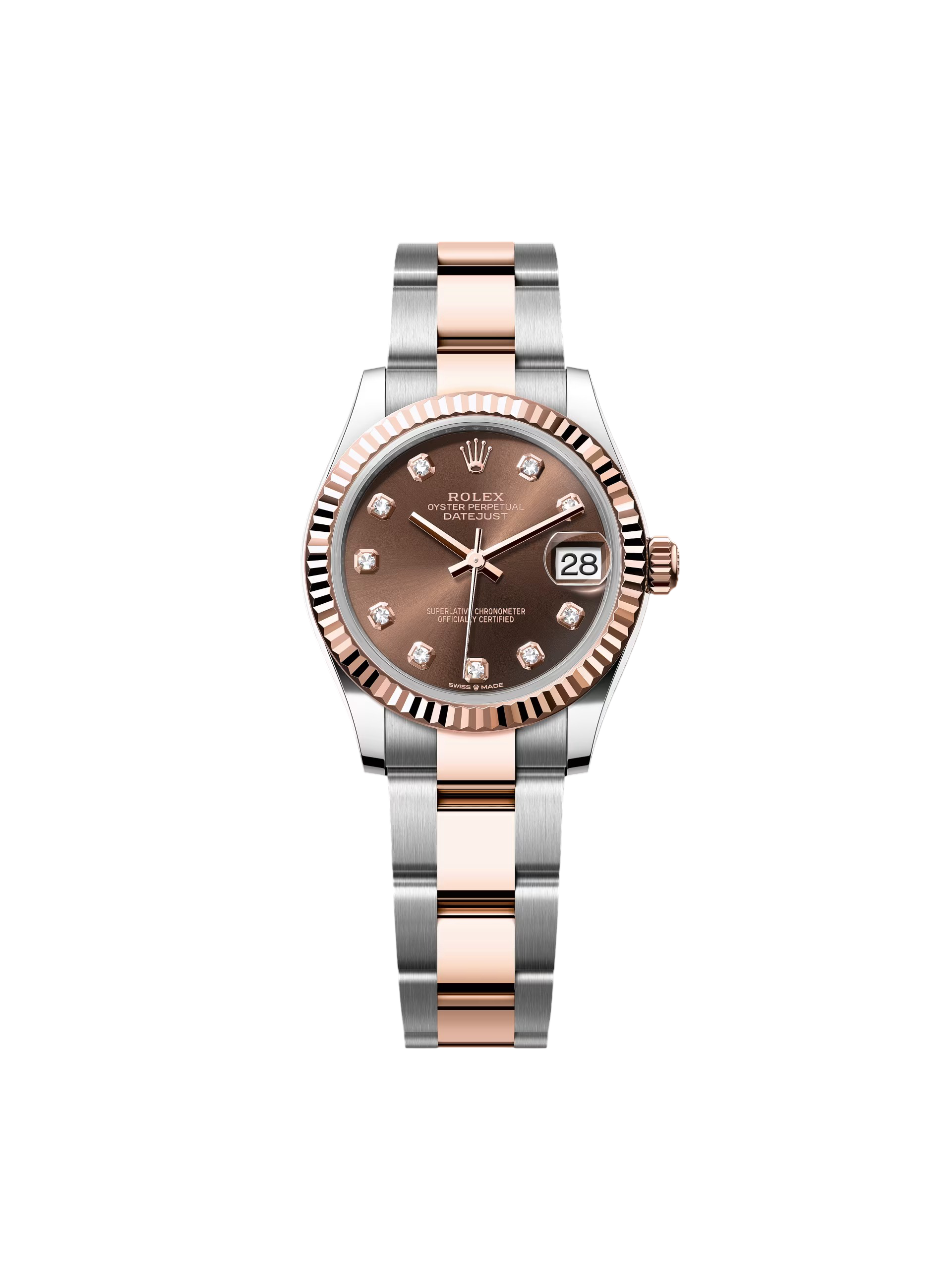 Rolex Datejust m278271-0027/0028 Chocolate 31mm Dial Oyster Bracelet Watch