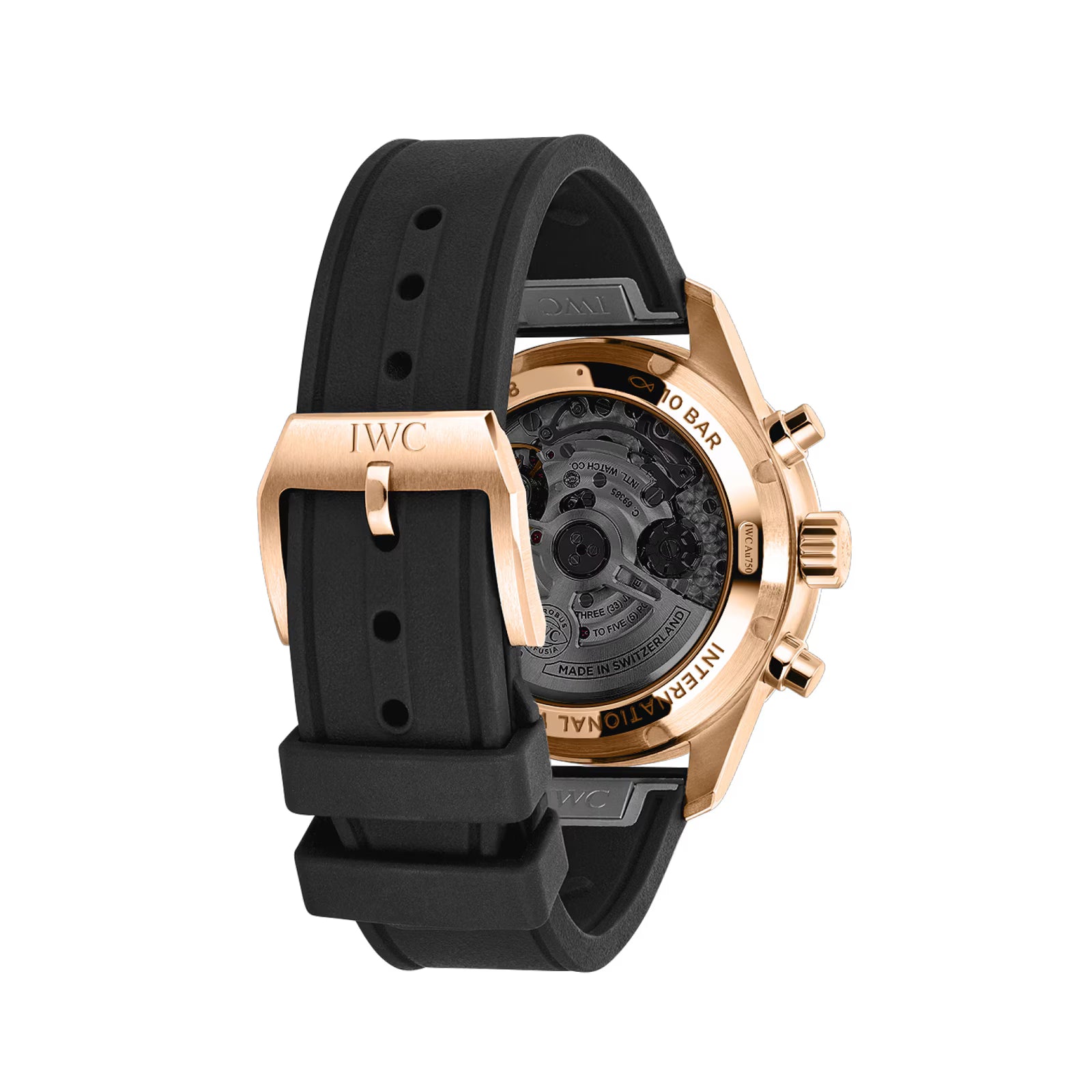 IWC Pilot's Performance Chronograph 41mm Mens Watch Black Rubber IW388309 - Image 4