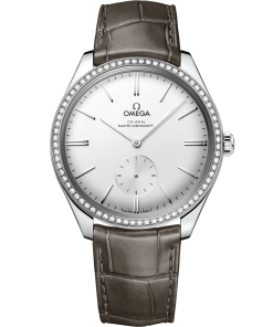 Omega De Ville Trésor 40mm Silver Dial with Diamonds Stainless Steel Strap 435.18.40.21.02.002