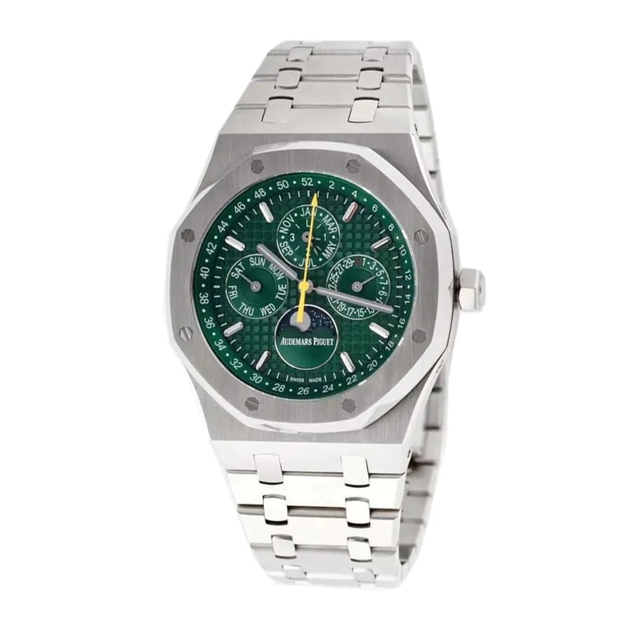 Audemars piguet Royal Oak Perpetual Calendar Green Dial Watch 41mm 26606ST.OO.1220ST.01 - Image 2