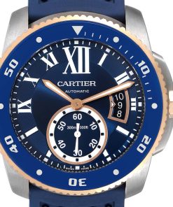 Alternative view of Cartier CALIBRE ROSE GOLD MIX BLUE 42mm