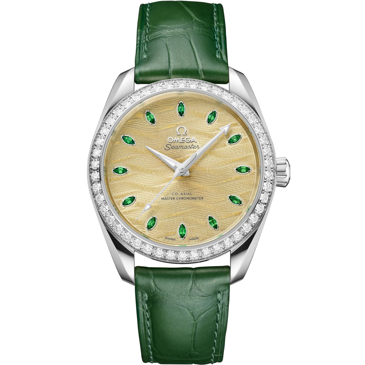 Omega Seamaster Aqua Terra 150M 38 mm Green Dial Canopus Gold�?Strap 220.58.38.20.99.008