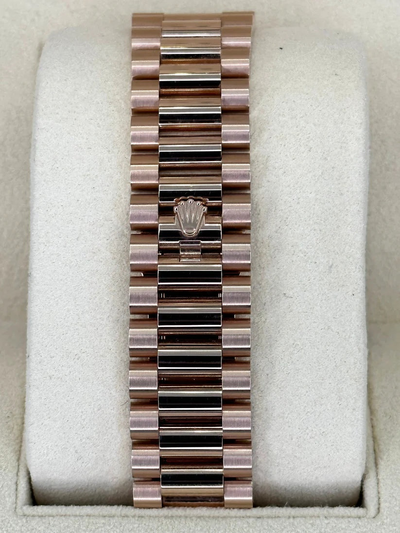 Rolex Day-Date President 40mm Everose Gold White Roman Dial - 228235 - Image 6
