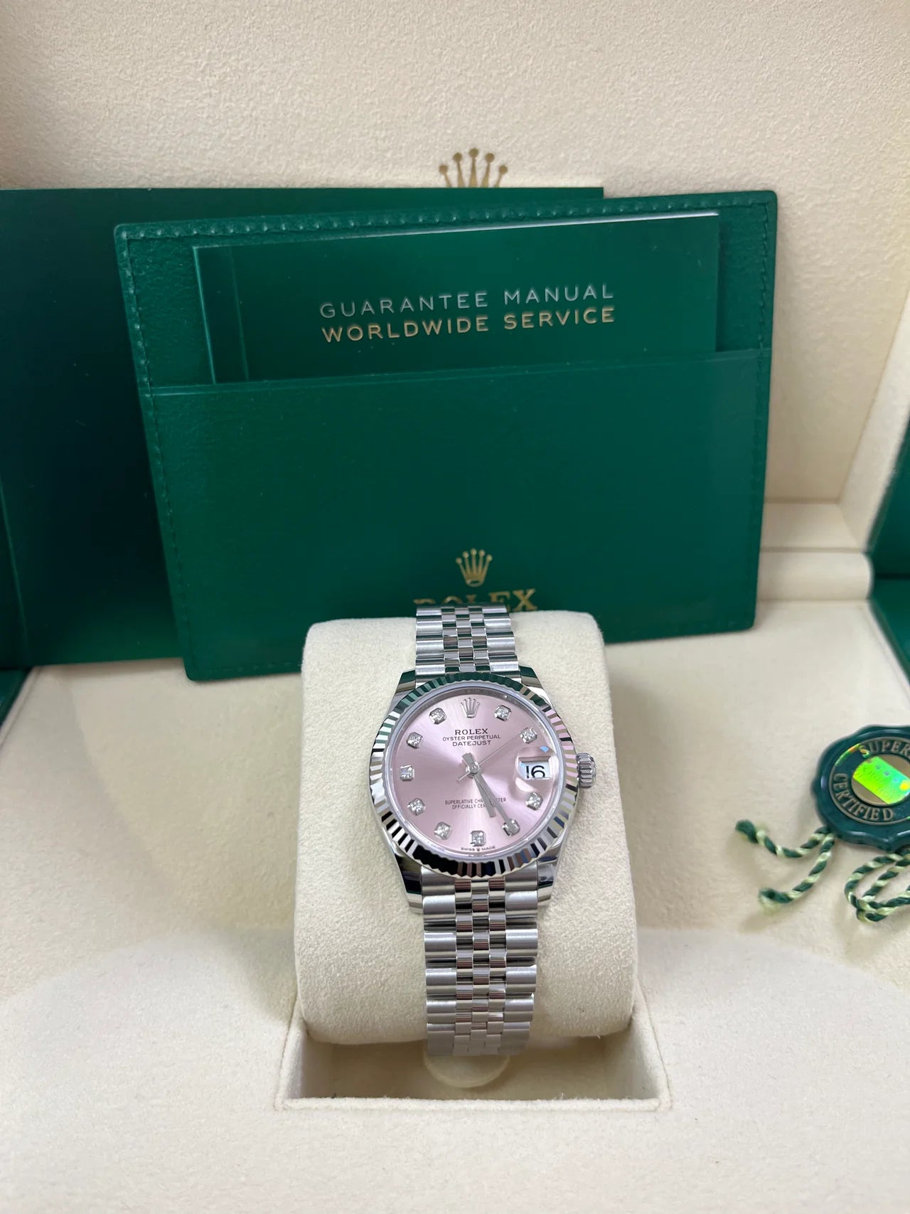 Rolex Datejust m278274-0031/0032 Pink 31mm Dial Oyster Watch - Image 7
